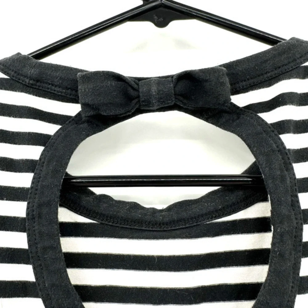 Kate Spade size‎ XS black and white tank top with keyhole back cotton blend